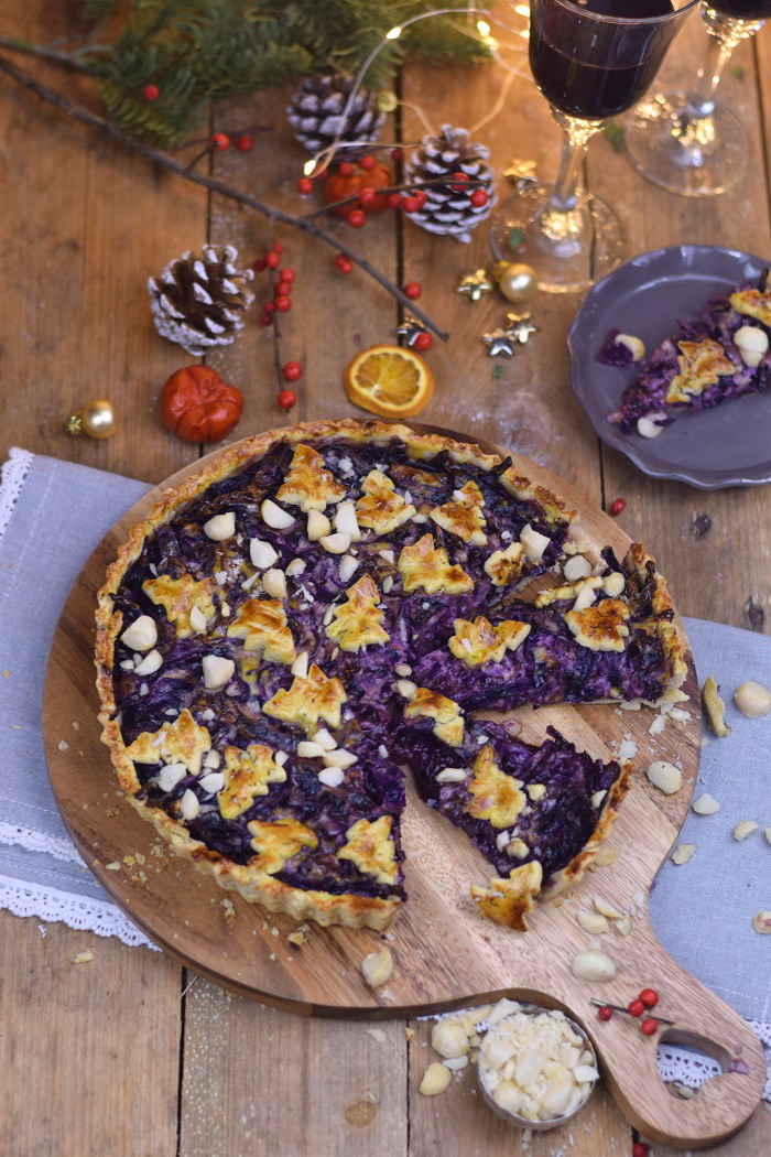 Rotkohl Tarte, Parmesan Plätzchen &amp; Apfelrotkohl - Red Cabbage Tart ...