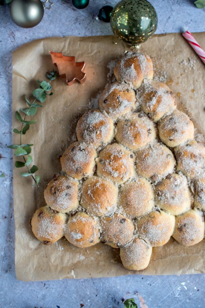 Schoko Brötchen als Churro Tannenbaum Knusperstübchen