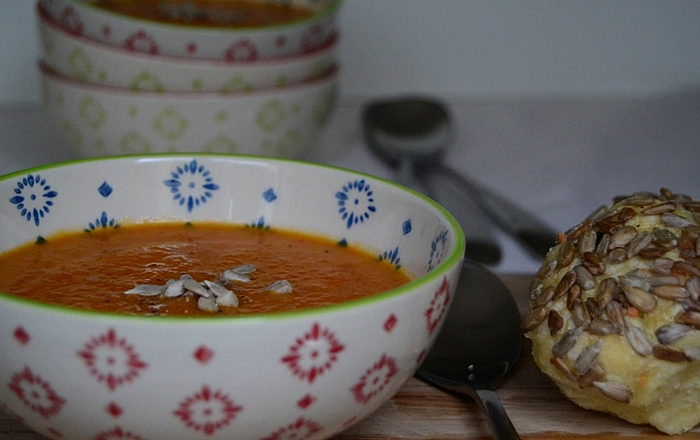 Roasted Paprika Möhren Suppe ⋆ Knusperstübchen