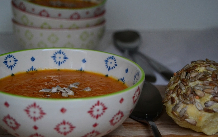 Roasted Paprika Möhren Suppe
