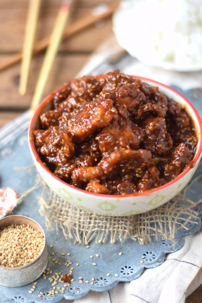 Honig Sesam Hühnchen Honey Sesame Chicken Recipe dinner dinnertime