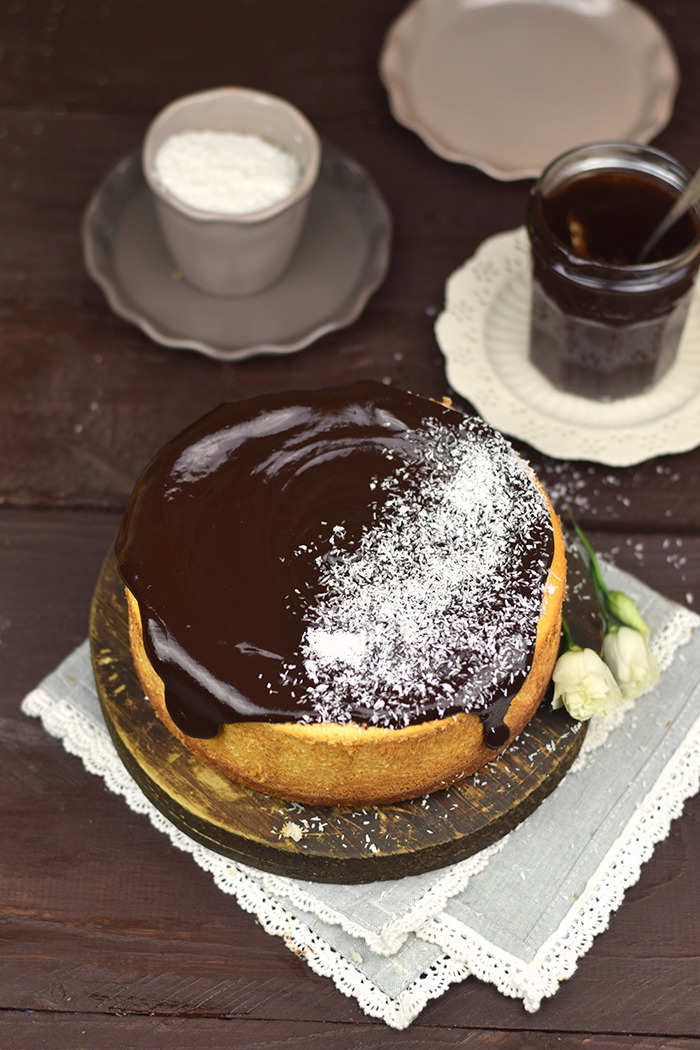 Kokos Schokoladen Cheesecake - Coconut Chocolate Cheesecake (9)