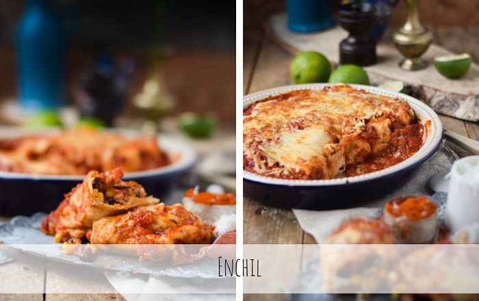 Tortillas - Enchiladas mit Chili Füllung und Käse überbacken ⋆ ...