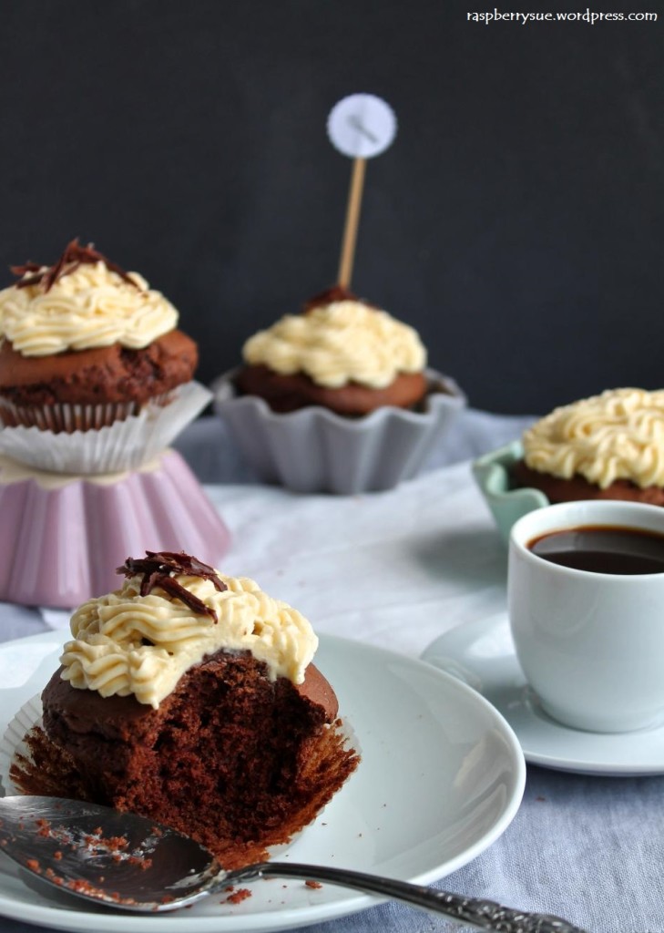 Double Chocolate Cupackes mit Dulche de Leche ⋆ Knusperstübchen