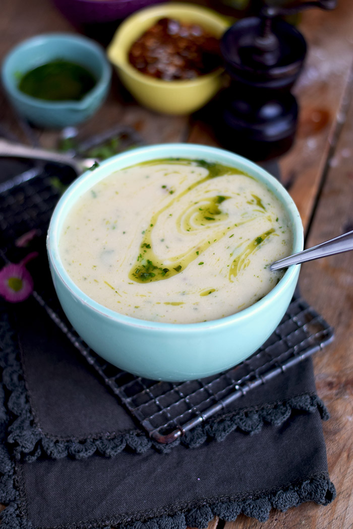 Spargelsuppe mit geheimer Zutat - Asparagus Soup (4)