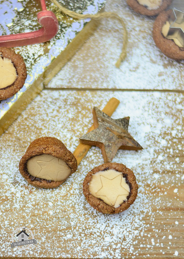 Lebkuchen Cookie Cups mit Lebkuchen Panna Cotta 4