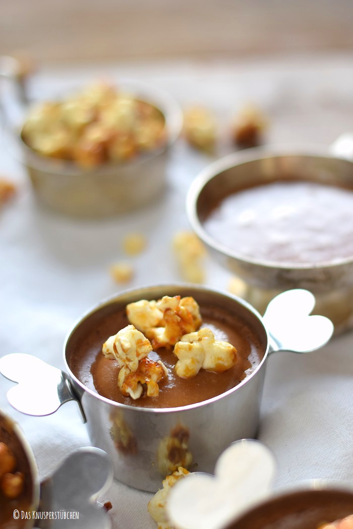 Schoko Mousse Pudding Toffee und Karamell Popcorn 8-1
