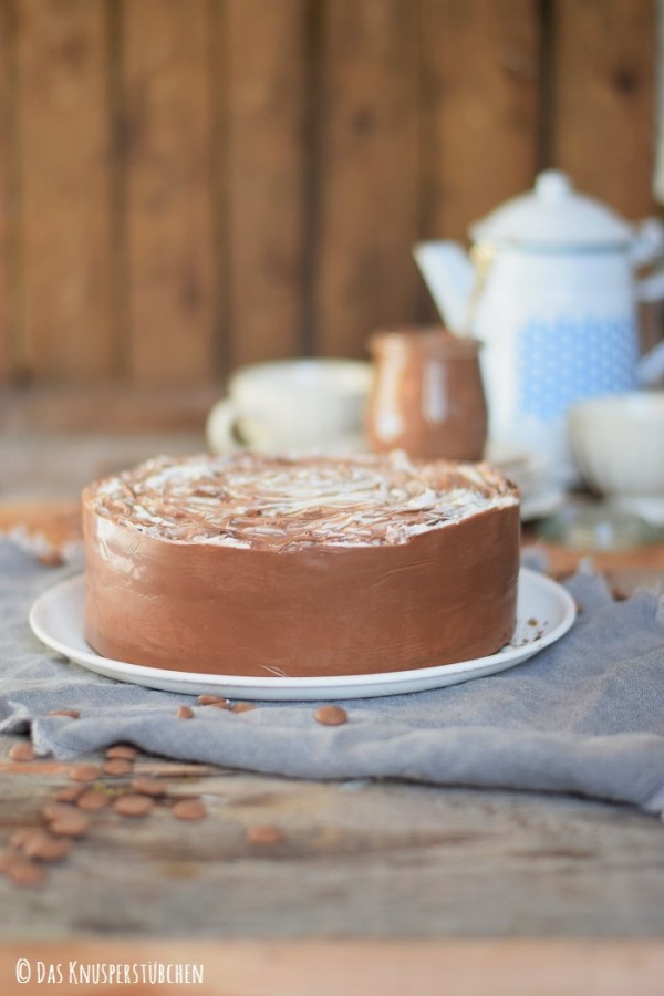 Black &amp; White Marmor Schoko Creme Torte