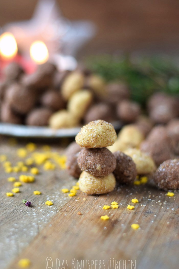 Haselnuss Zimtbällchen und Zimtschnecken Kekse Plätzchen (12)