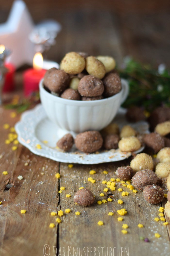 Haselnuss Zimtbällchen und Zimtschnecken Kekse Plätzchen (15)