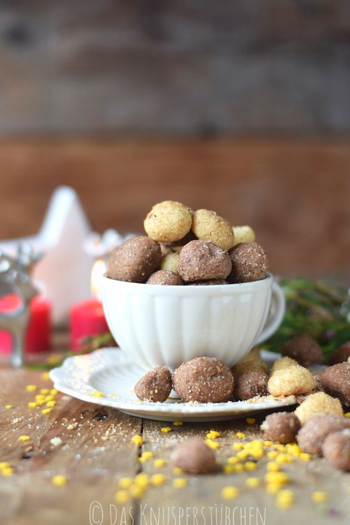 Haselnuss Zimtbällchen und Zimtschnecken Kekse Plätzchen (16)