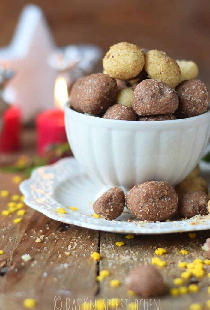 Haselnuss Zimtbällchen und Zimtschnecken Kekse Plätzchen (17)