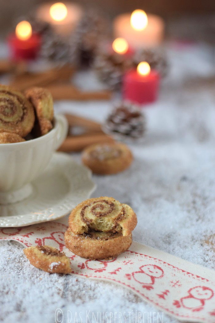 Haselnuss Zimtbällchen und Zimtschnecken Kekse Plätzchen (9)