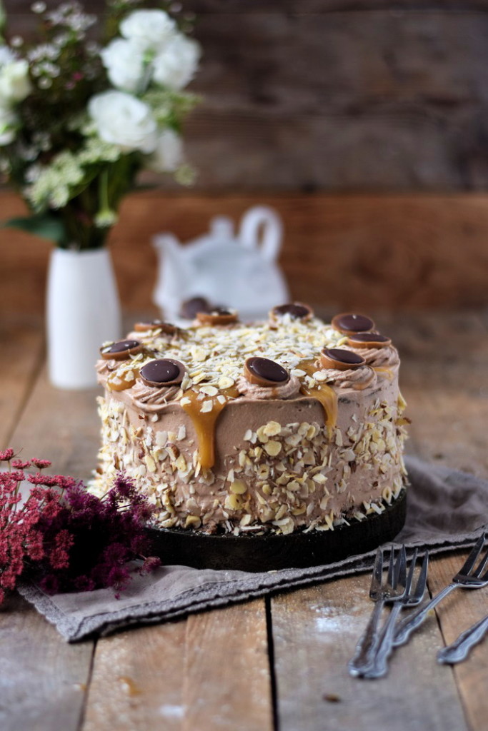 Karamell Nougat Haselnuss Toffifee Torte - Caramel Hazelnut Chocolate Cake