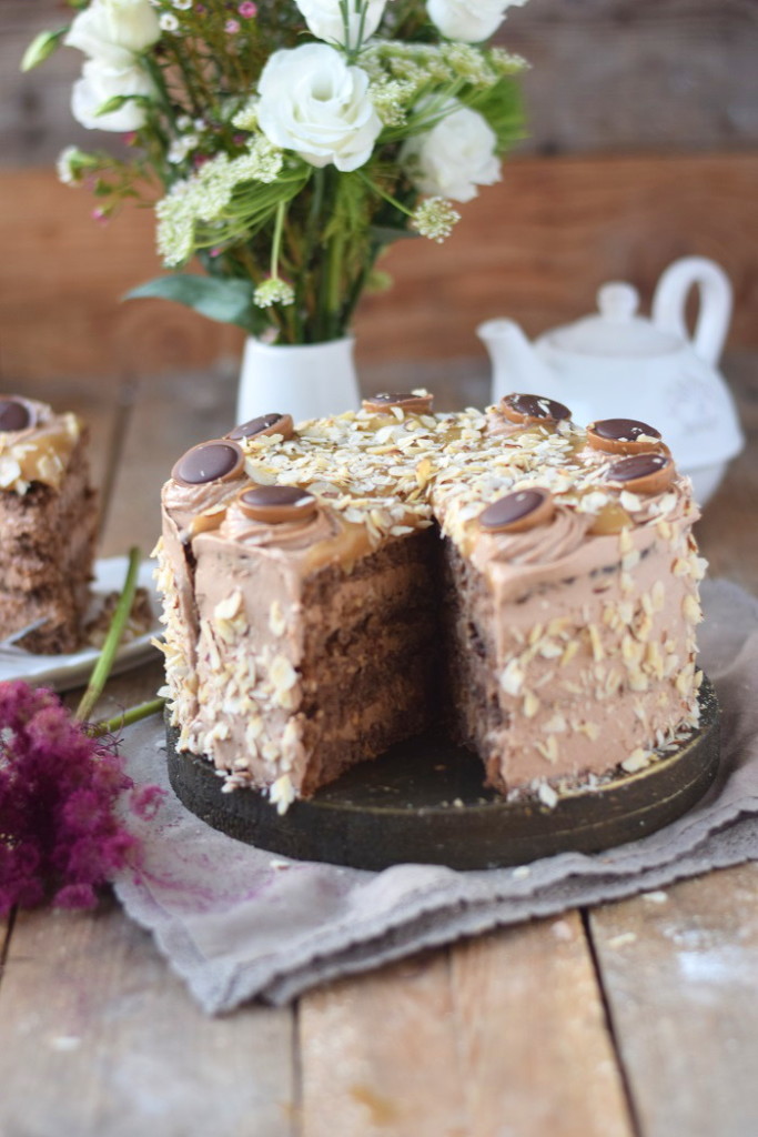 Karamell Nougat Haselnuss Toffifee Torte - Caramel Hazelnut Chocolate Cake