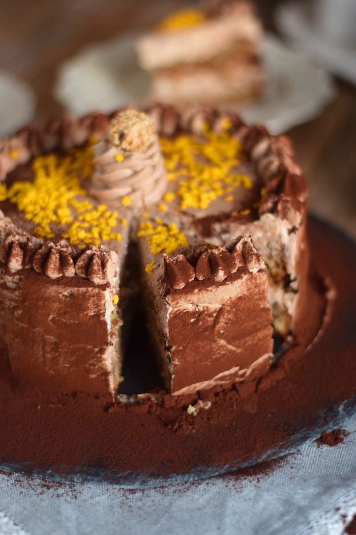 Nougat Marzipan Mousse Torte - Chocolate Marzipan Cake (12)
