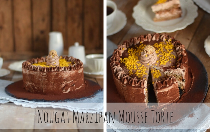 Nougat Marzipan Mousse Torte