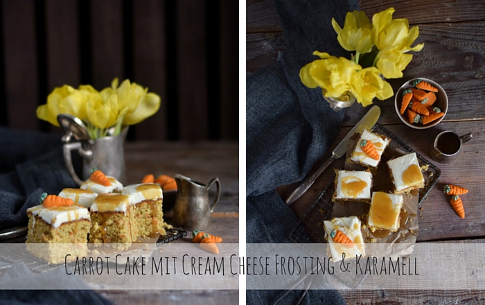 Carrot Cake mit Cream Cheese Frosting & Karamell – Der geht immer