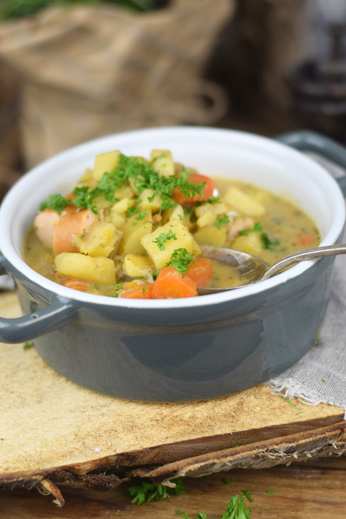 Grundrezept Gemuesebruehe & Kartoffelsuppe - Vegetable stock and Potato Soup (12)