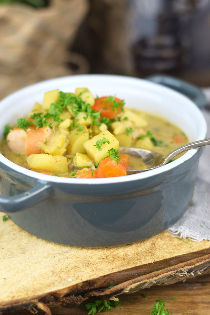 Grundrezept Gemuesebruehe & Kartoffelsuppe - Vegetable stock and Potato Soup (13)