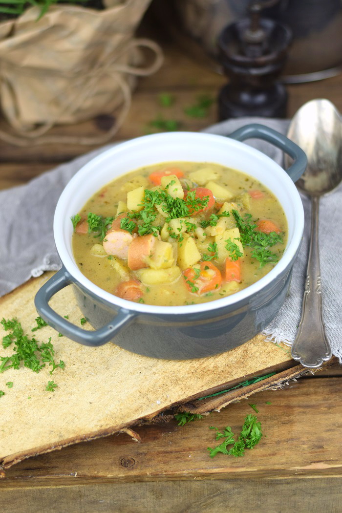 Grundrezept Gemuesebruehe & Kartoffelsuppe - Vegetable stock and Potato Soup (4)