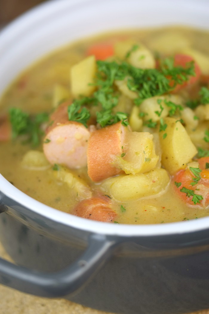 Grundrezept Gemuesebruehe & Kartoffelsuppe - Vegetable stock and Potato Soup (9)