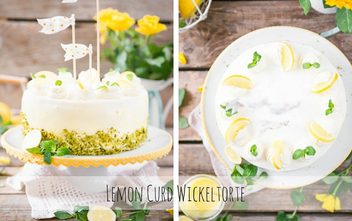 Eine Geburtstagstorte von das Küchengeflüster: Lemon Curd Wickeltorte