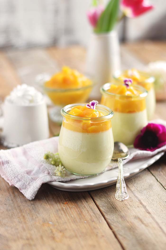 Joghurt Panna Cotta mit Lieblingssaft und Mango Salat - Yogurt Panna Cotta with Mango Salad (15)