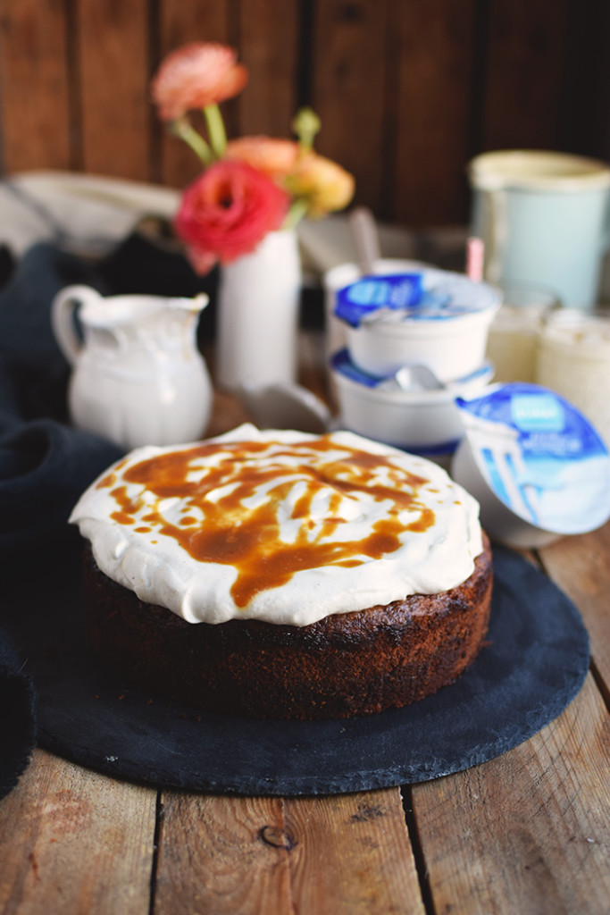 Karamell Joghurt Kuchen &amp; Karamell Smoothie - Caramel Yogurt Cake ...