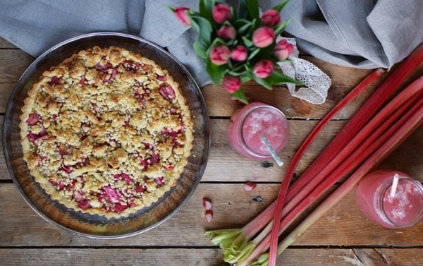 Pumpkin Pie with pekan crunch - Kürbis Pie mit Pekan Krokant Streuseln