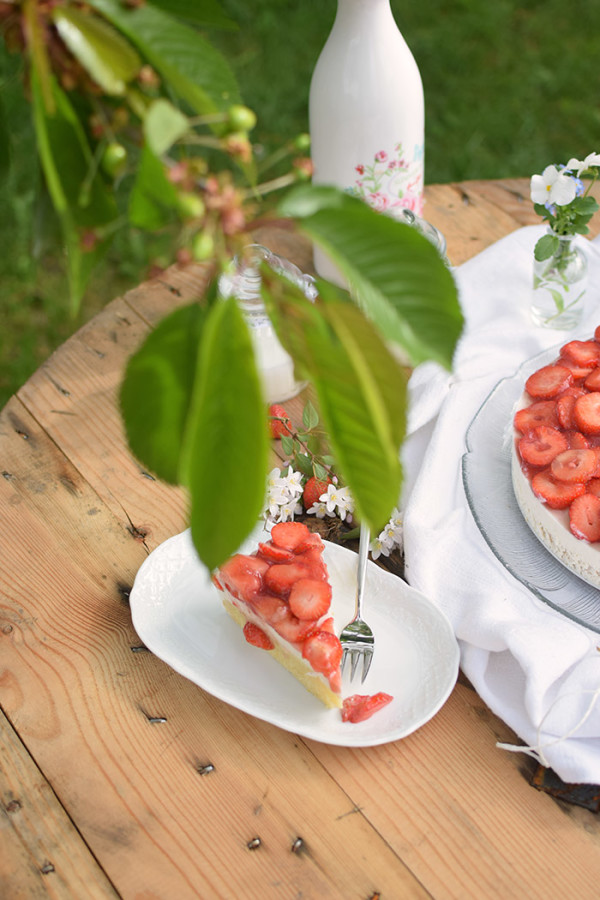 Erdbeer Zitronen Buttermilch Torte - Strawberry Lemon Buttermilk Cake