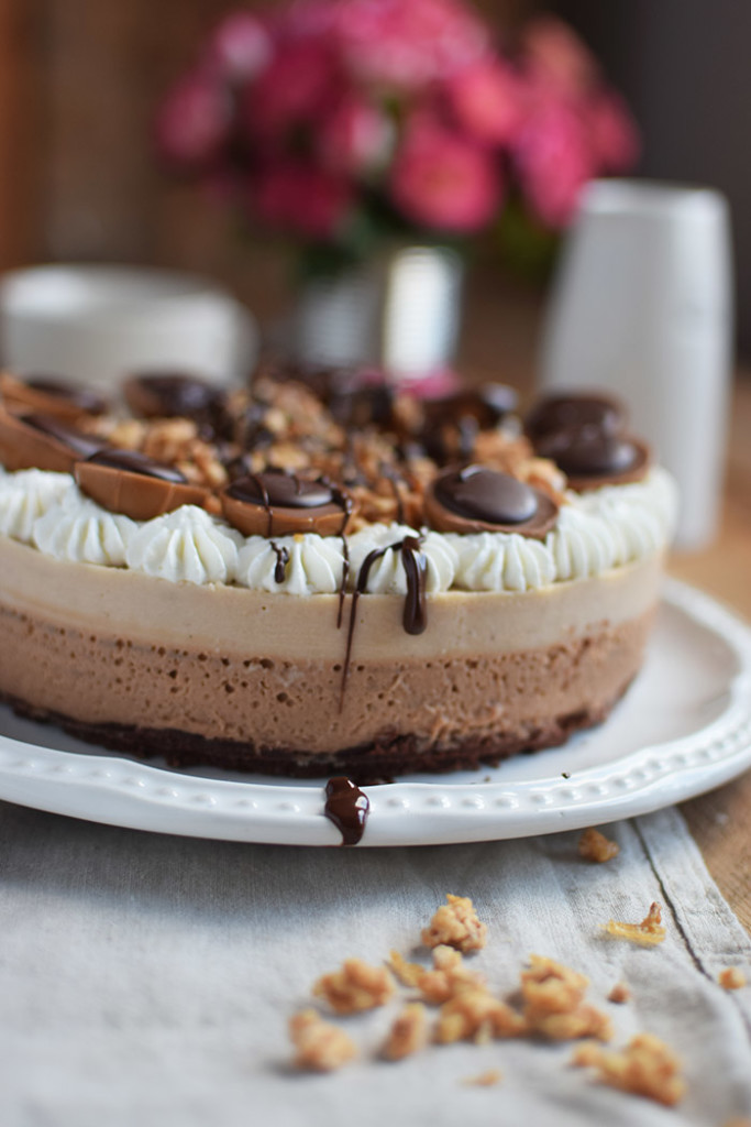 Toffifee Karamell Eis Torte - Ice Cream Cake with caramel and chocolate