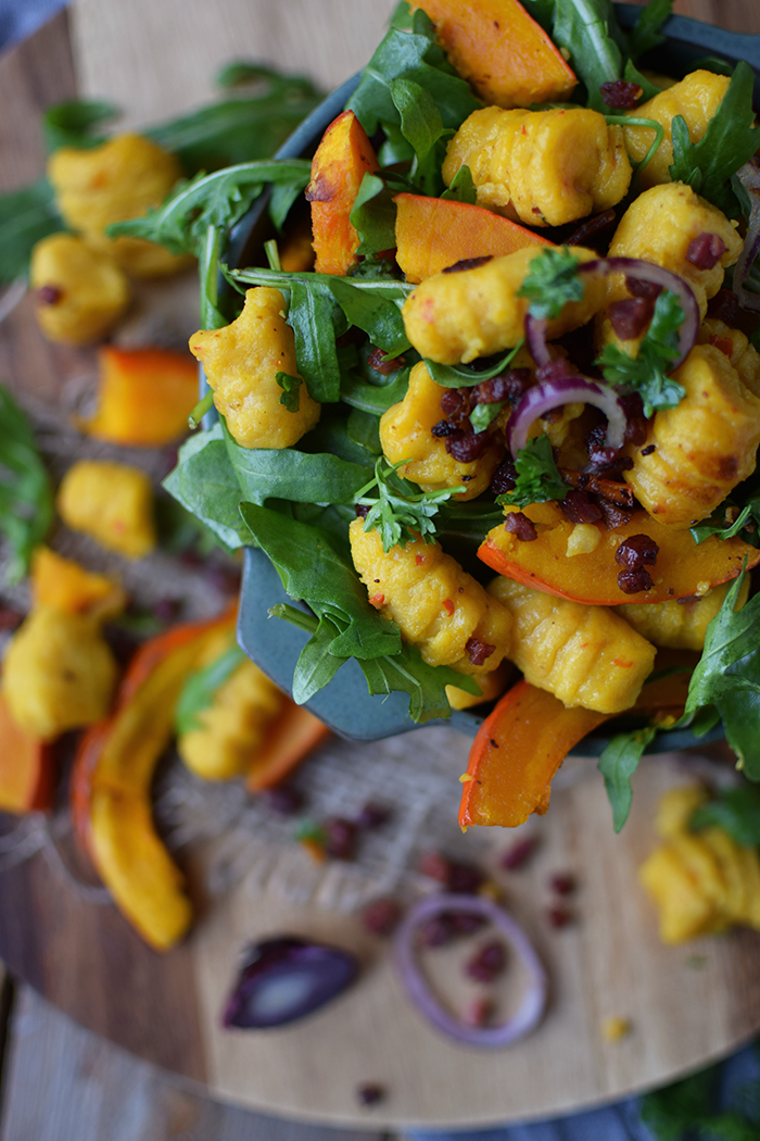 Kürbis Gnocchi Salat - Pumpkin Gnocchi Salad