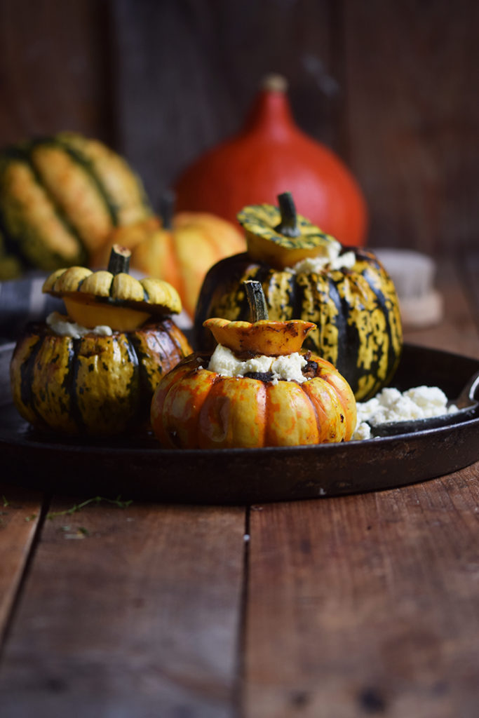 Gefüllter Kürbis mit Feta ⋆ Knusperstübchen