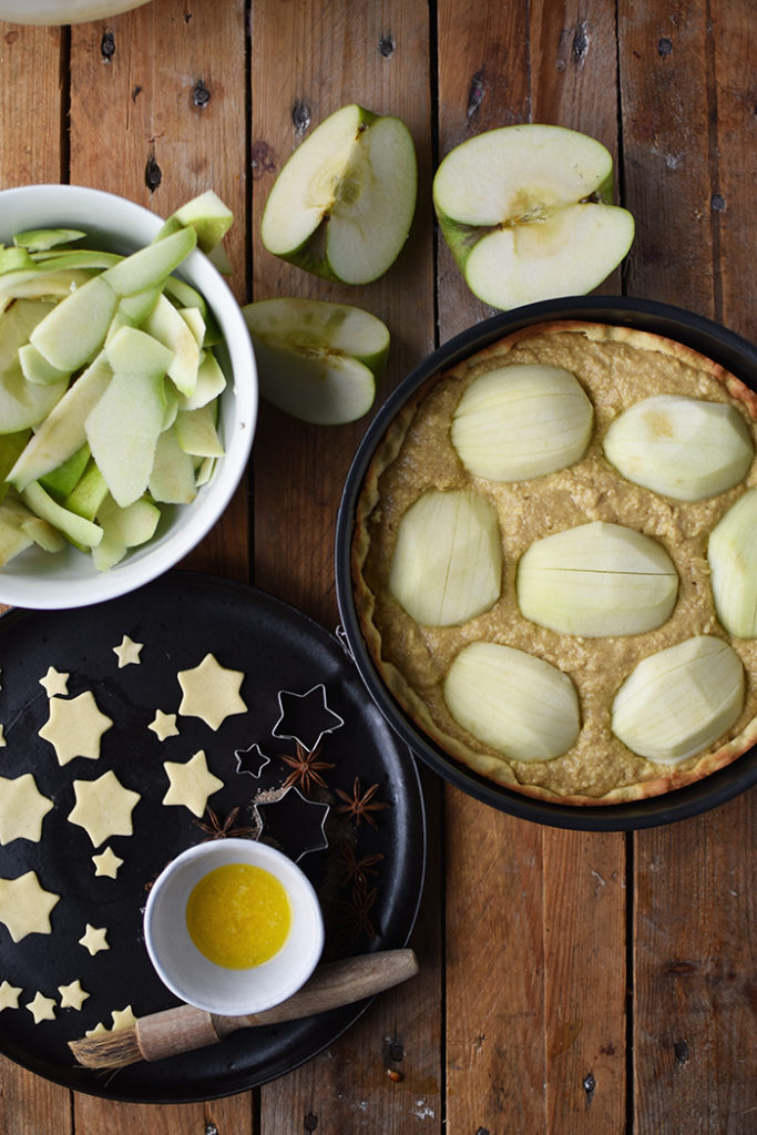 Bratapfelkuchen mit Mandeln und Zimt - Baked Apple Cake