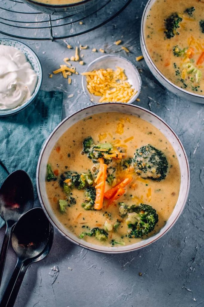 Brokkoli Cheddar Suppe ⋆ Knusperstübchen