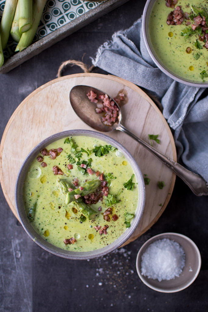 Grüne Spargel-Creme-Suppe ⋆ Knusperstübchen