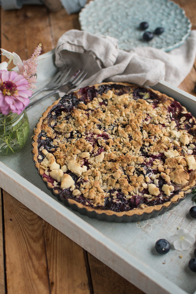 Blaubeer-Streusel-Pie: Fruchtiges Seelenfutter im Sommer ⋆ Knusperstübchen