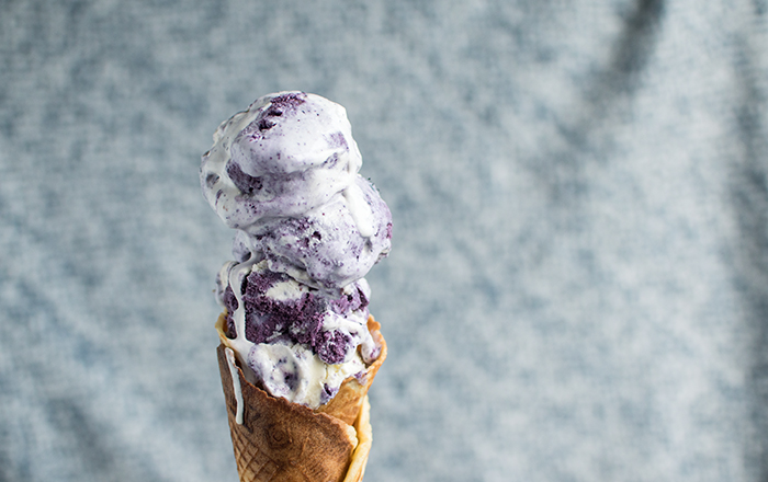 Blueberry-Cream-Eis: Sommerliebling