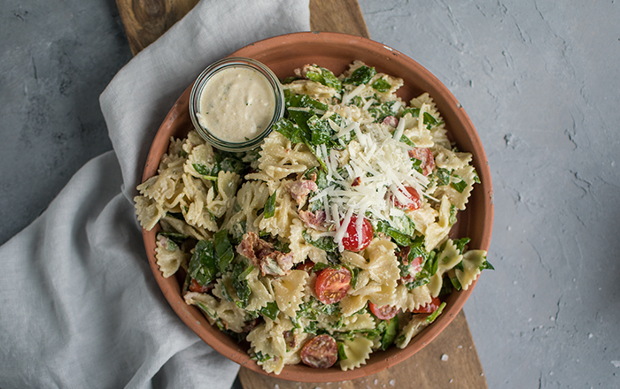 Caesar-Pasta-Salat