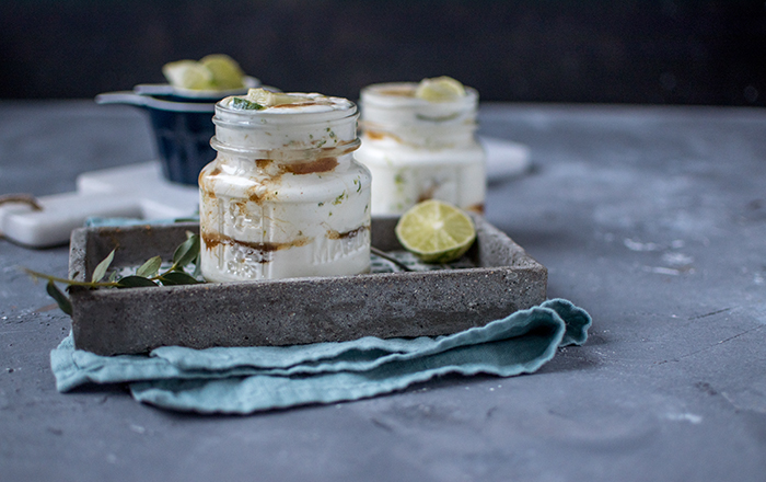 Caipirinha als Dessert – Limetten Joghurtcreme
