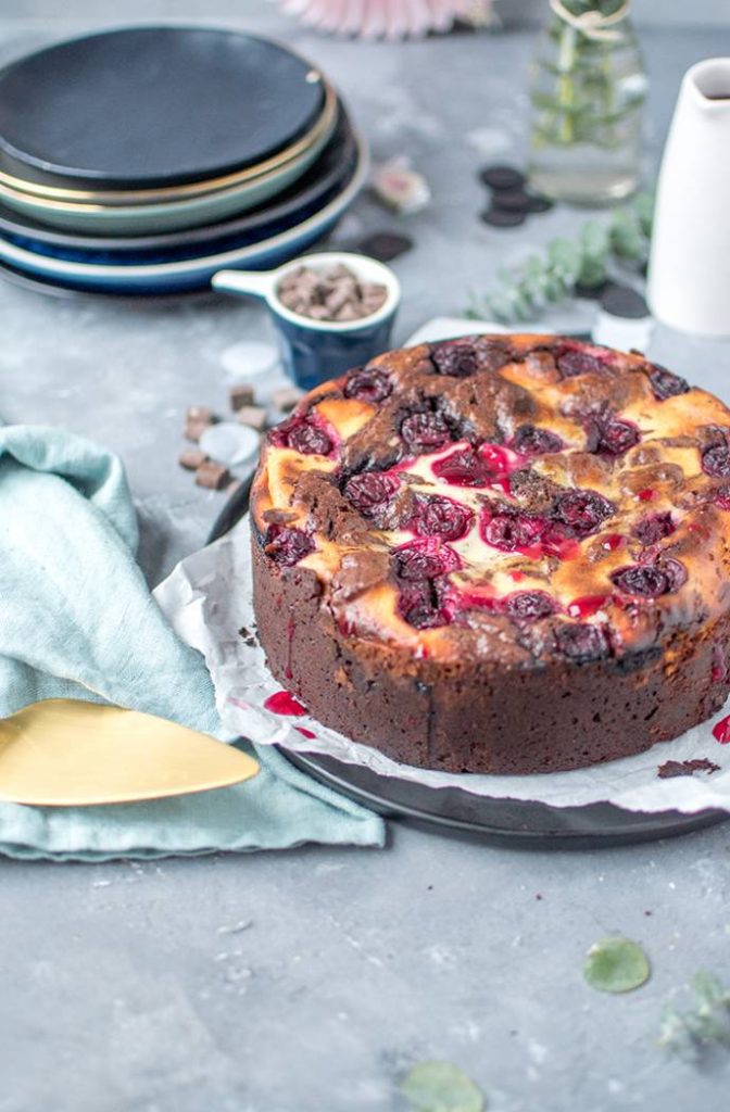 BrownieQuarkKirschkuchen Ein Upgrade für die Donauwelle ⋆