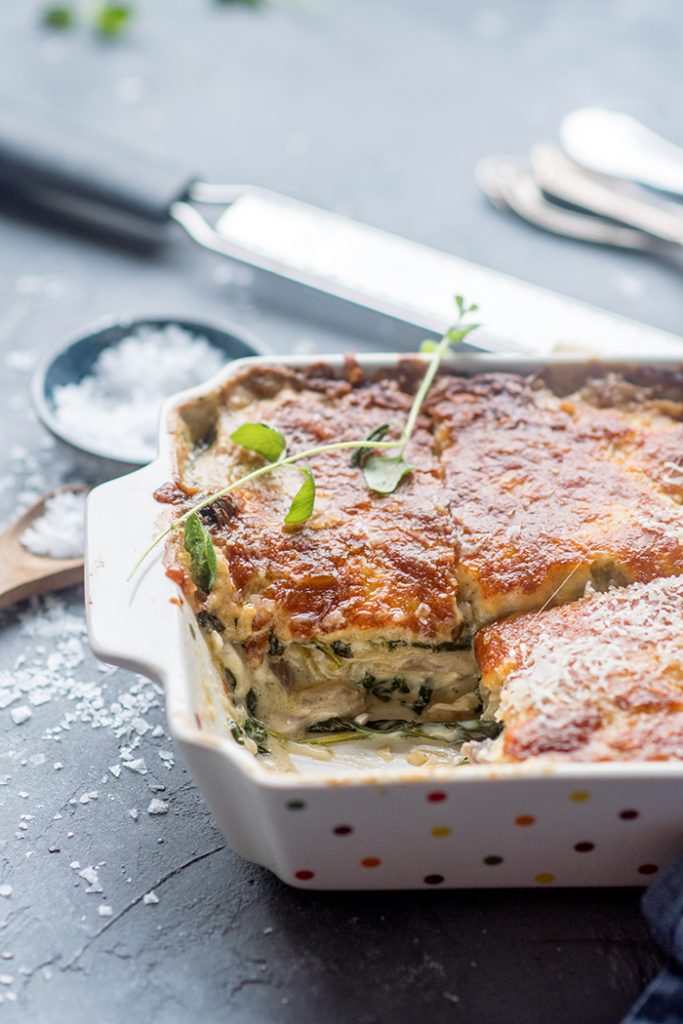 Spinat-Lasagne mit Pilzen: Vom Ofen direkt zum Lieblingsessen ⋆ ...