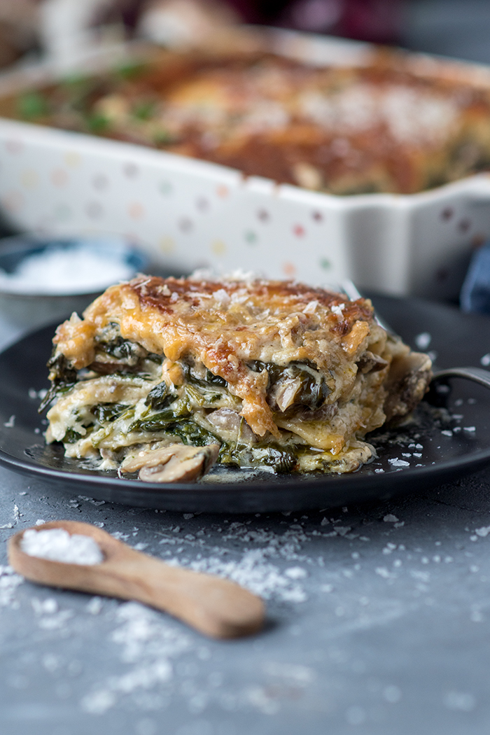 Spinat-Lasagne mit Pilzen: Vom Ofen direkt zum Lieblingsessen ⋆ ...