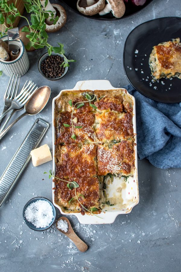 Spinat-Lasagne mit Pilzen: Vom Ofen direkt zum Lieblingsessen ⋆ ...