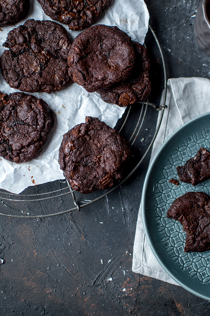 Double Chocolate Chip Cookie Kuchen: Chocoholics hallo! ⋆ Knusperstübchen