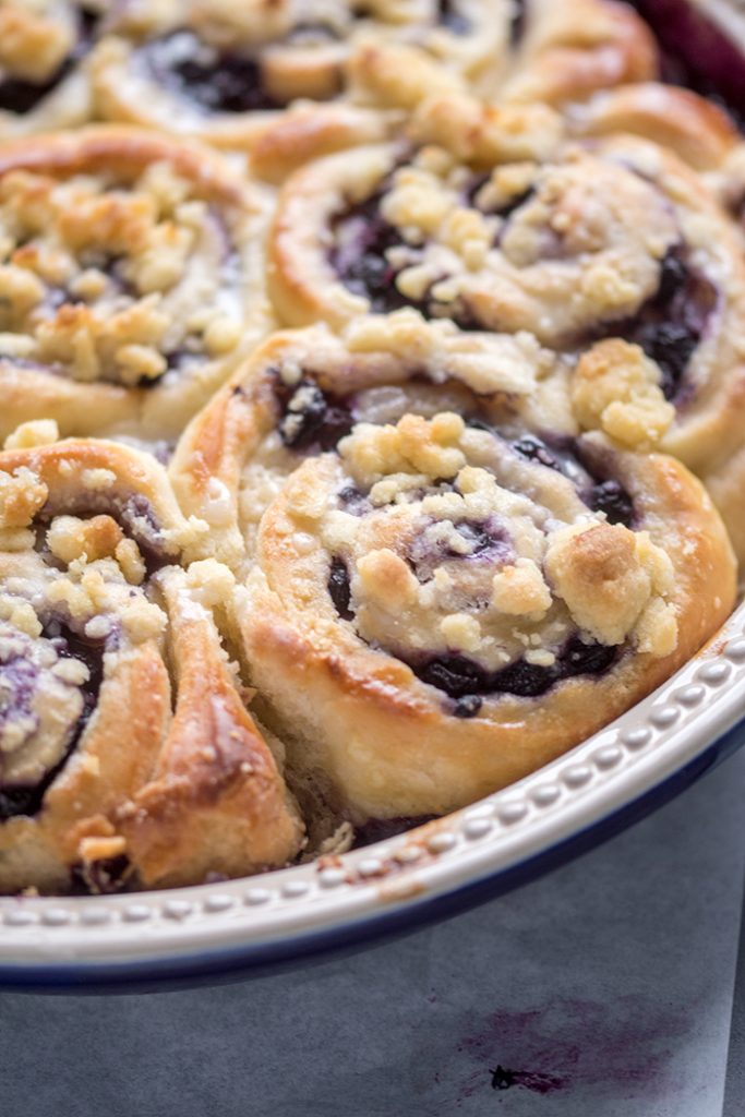 Blaubeer-Streusel-Schnecken: Im Blaubeerfieber ⋆ Knusperstübchen