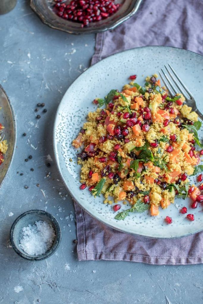 CousCous Salat orientalisch mit Granatapfel ⋆ Knusperstübchen