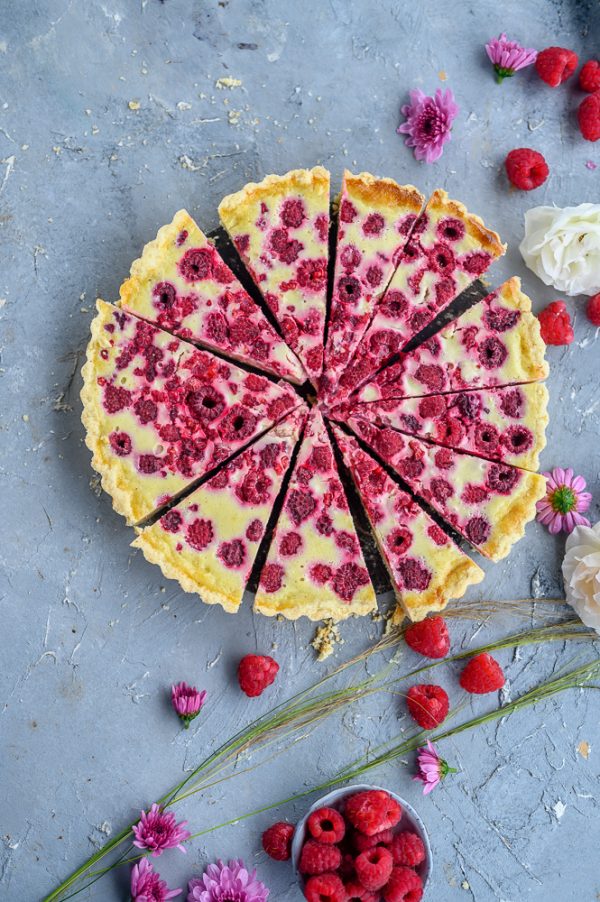 Himbeer-Tarte mit weißer Schokolade Creme ⋆ Knusperstübchen