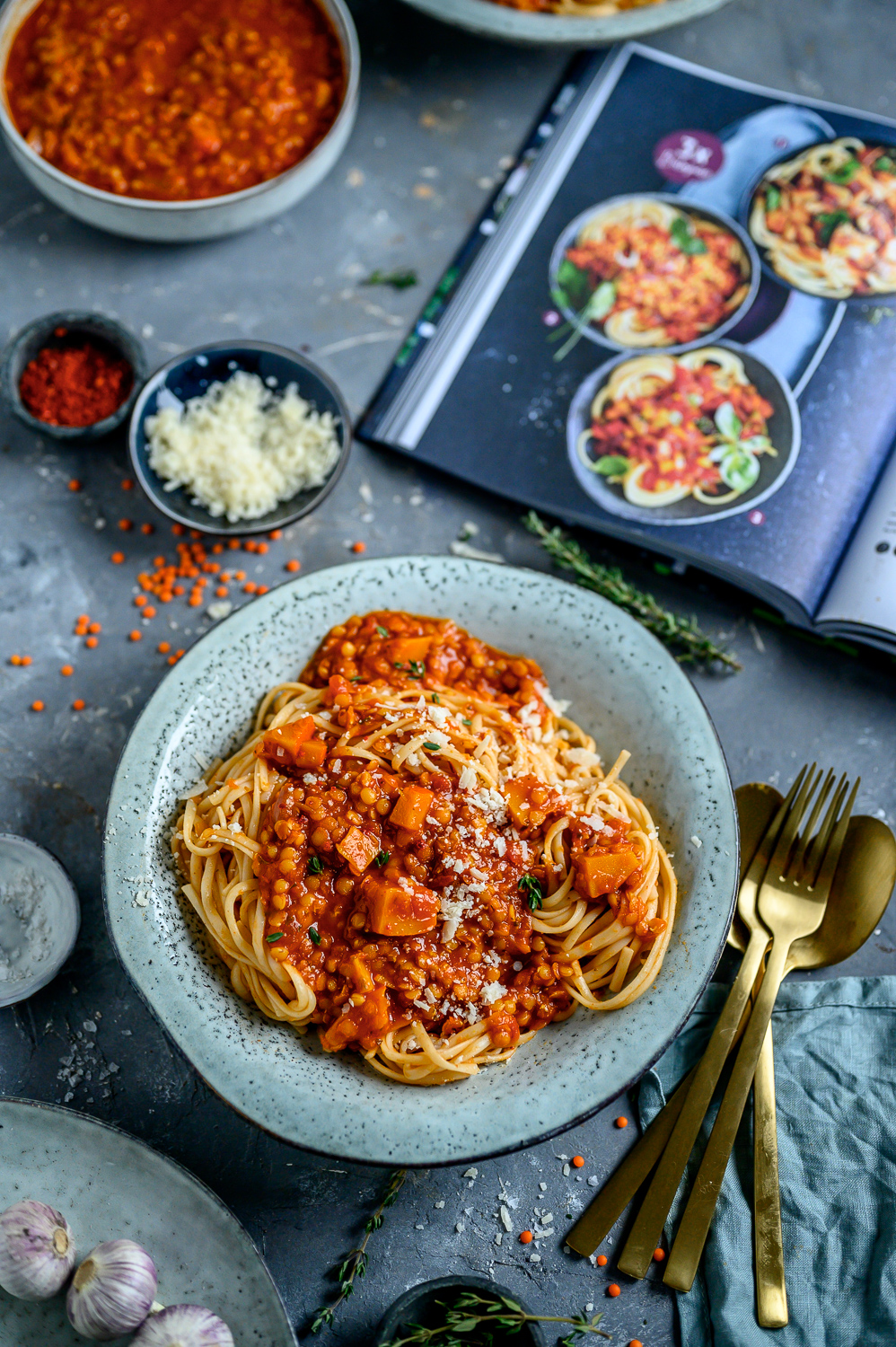 Linsen-Kürbis-Bolognese &amp; &amp;quot;Alles vegetarisch - das Buch&amp;quot; &amp; Gewinnspiel ...